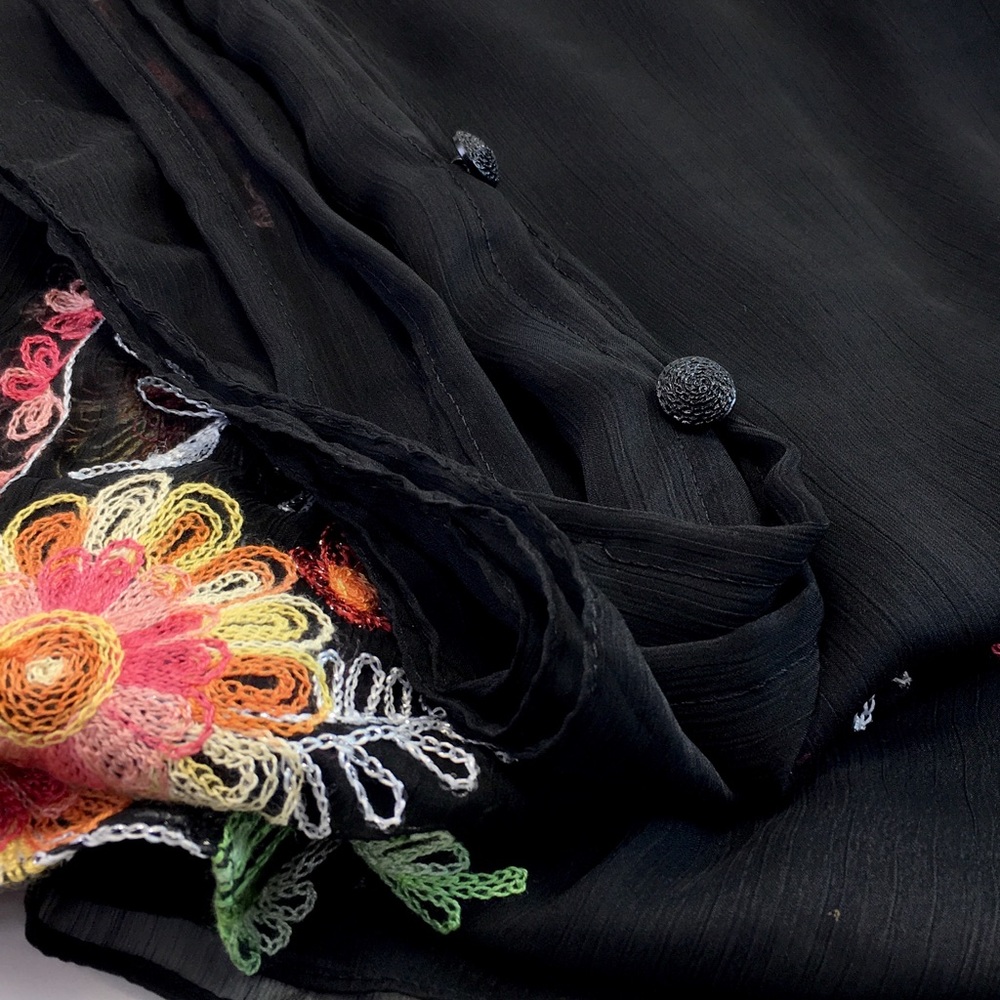 Unique, versatile, embroidered wrap! - Picture 5 of 5